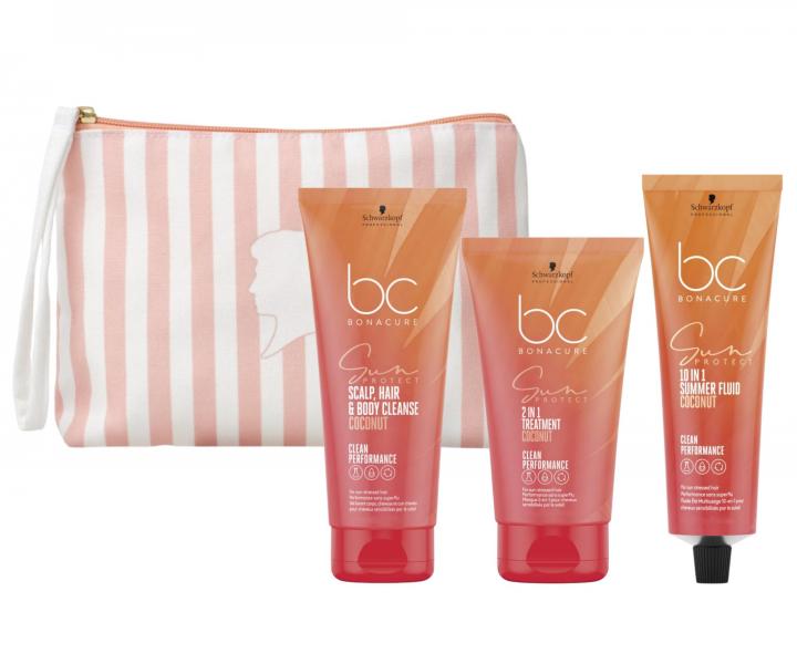 Zestaw podrny do wosw naraonych na soce Schwarzkopf Professional BC Bonacure Sun Protect + kosmetyczka gratis