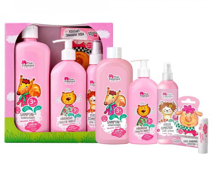Zestaw upominkowy dla dziewczynek Pink Elephant