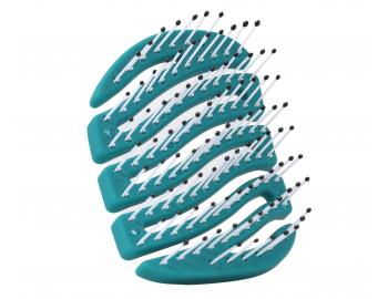 Szczotka do w�os�w z w�osiem nylonowym Sister Young Mila Pocket Hair Brush - ciemnozielona