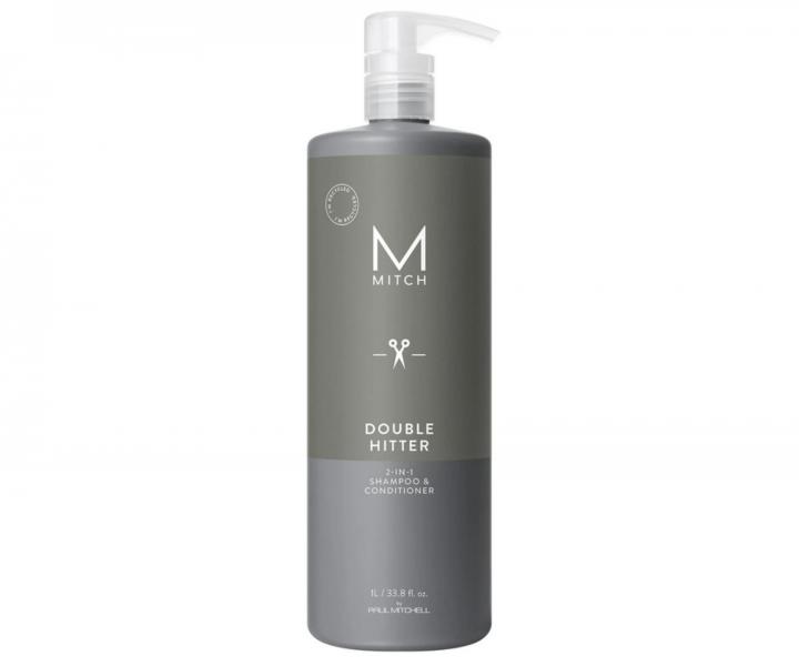 Szampon pielgnacyjny i odywka 2 w 1 Paul Mitchell Mitch Double Hitter - 1000 ml