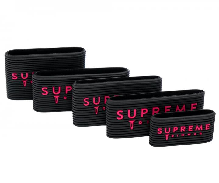 Antypo�lizgowe nak�adki na maszynki do strzy�enia Supreme Trimmer Clipper Grip - czarne - 5 szt.