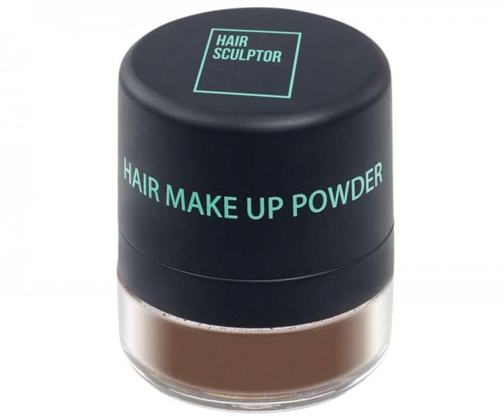 Puder do maskowania odrost�w i siwych w�os�w Sibel Hair Make-up Powder - �redni br�z - 3 g