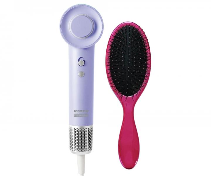 Suszarka do w�os�w Kiepe Professional Home Precision BLDC - 1100 W - fioletowa + szczotka Kiepe gratis