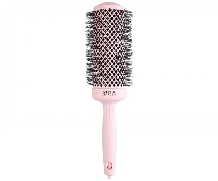 Okrga szczotka do modelowania wosw Olivia Garden Expert Blowout Speed XL Pastel Pink - 55 mm