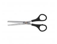 Noyczki fryzjerskie z mikrozbkami i plastikowym uchwytem Eurostil Professional 6"