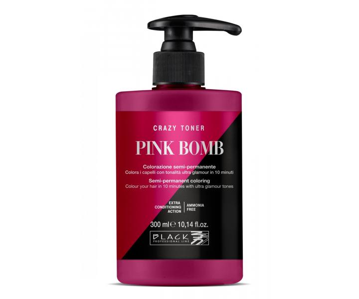 Toner koloryzujcy do wosw Black Professional Crazy Toner Pink Bomb - rowy