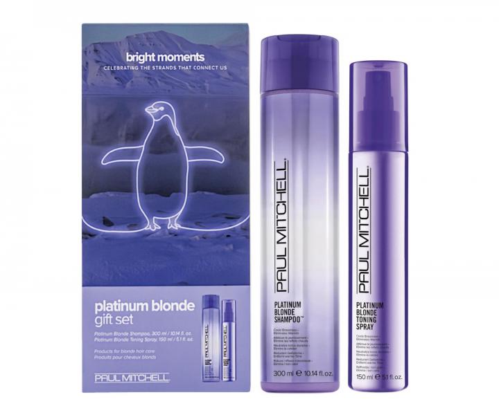 Zestaw upominkowy do piel�gnacji w�os�w blond Paul Mitchell Platinum Blonde Duo Bright Moments