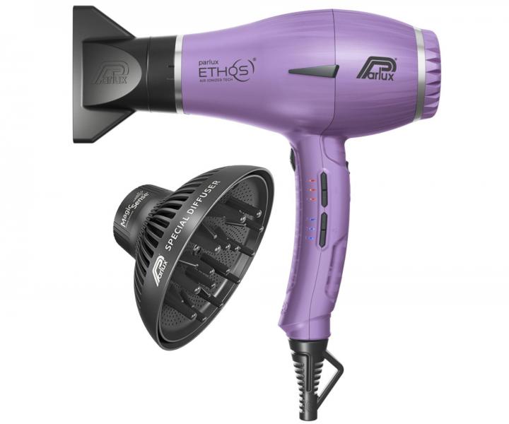 Profesjonalna suszarka do wosw z dyfuzorem Parlux Ethos - 2300 W - fioletowa