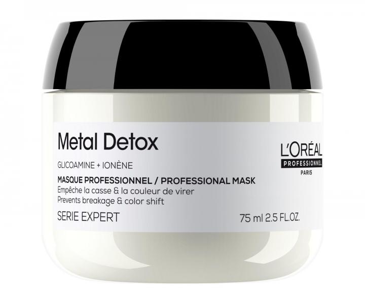 Maska do w�os�w farbowanych i zniszczonych Lor�al Professionnel Serie Expert Metal Detox - 75 ml