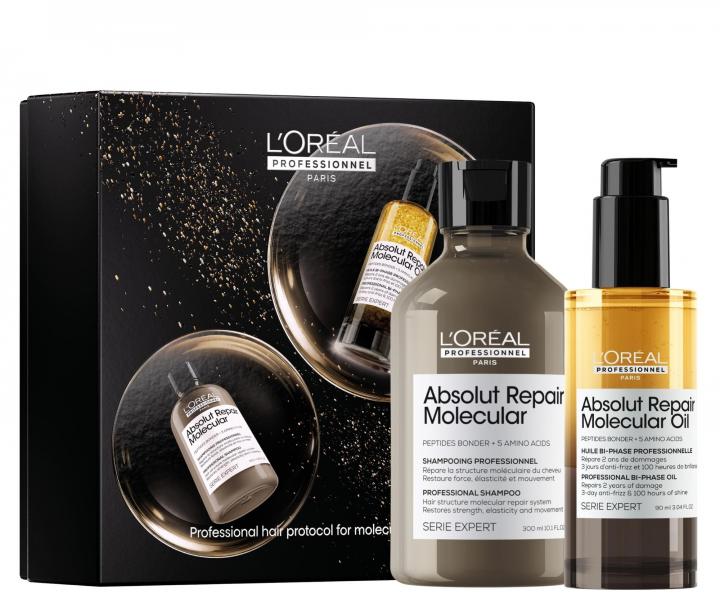 Zestaw upominkowy do w�os�w zniszczonych Lor�al Professionnel Serie Expert Absolut Repair Molecular Duo