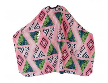 Peleryna fryzjerska do strzyenia Eurostil Professional - etnico - metalowy haczyk