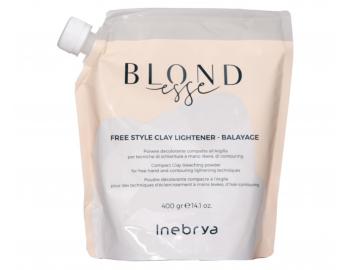 Puder rozjaniajcy do techniki z wolnej rki Inebrya Blondesse Free Style Clay Lightener Balayage - 400 g