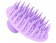 Silikonowa szczotka do masau skry gowy Eurostil Professional - fioletowa