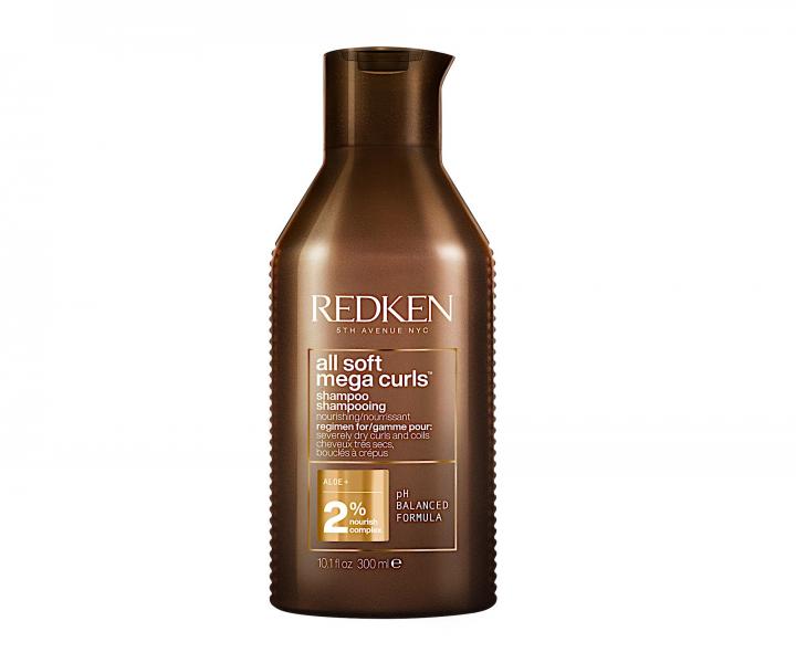 Szampon odywczy do suchych falowanych i krconych wosw  Redken All Soft Mega Curls - 300 ml