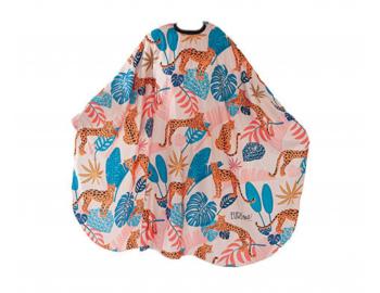 Peleryna fryzjerska do strzyenia wosw Eurostil Professional - safari - metalowy haczyk