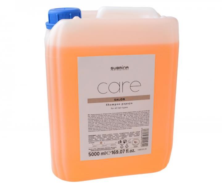 Szampon nawilajcy do wszystkich rodzajw wosw Subrina Professional Care Shampoo Papaya - 5000 ml