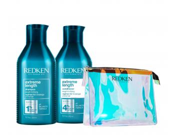 Zestaw wzmacniaj�cy w�osy na ca�ej d�ugo�ci Redken Extreme Length� - szampon + od�ywka + kosmetyczka gratis