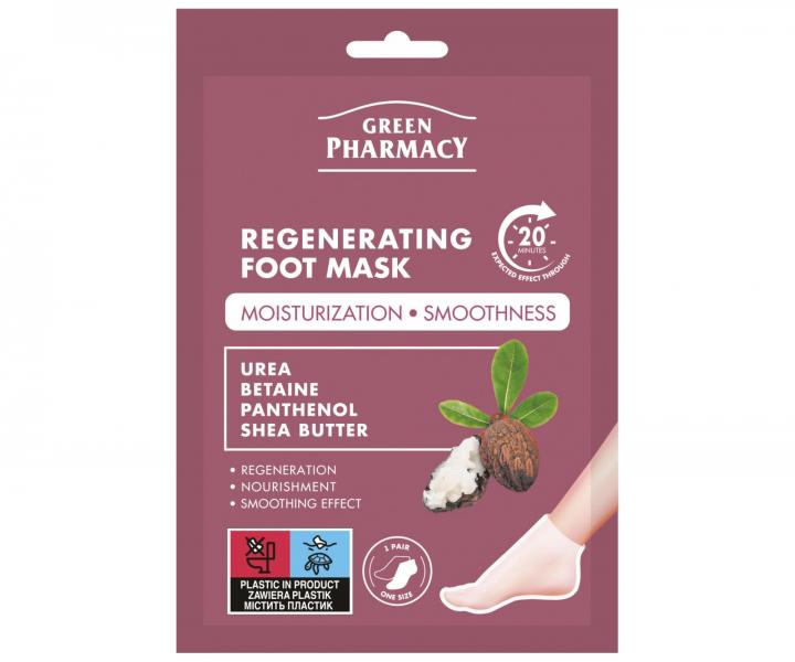 Maska regenerujca do stp Green Pharmacy Regenerating Foot Mask - 2 x 13 ml - skarpetki