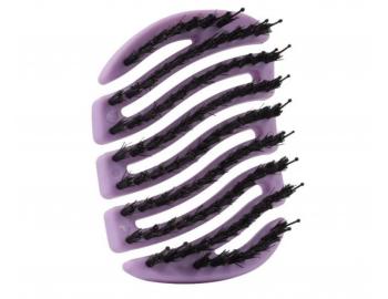 Szczotka do w�os�w z w�osiem dzika i nylonowym Sister Young Mila Pocket Hair Brush - fioletowa