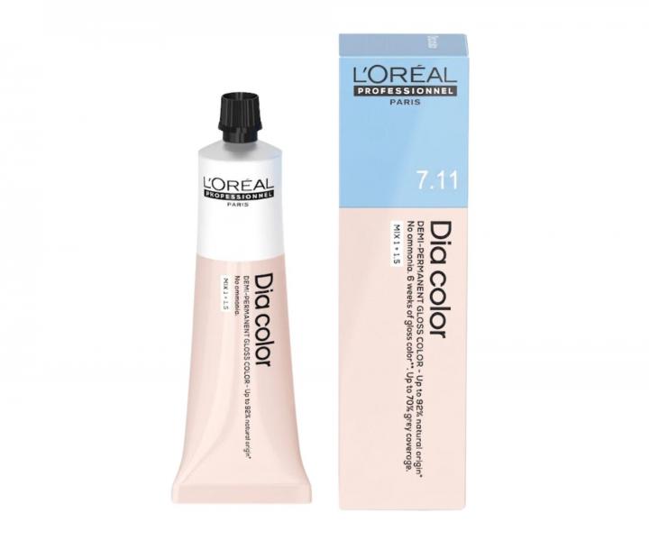 Farba do w�os�w ton w ton Lor�al Professionnel Dia color 60 ml - 7.11 blond popielaty intensywny