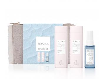 Zestaw podrny regenerujcy do wosw suchych i zniszczonych Kerasilk Repairing + kosmetyczka gratis