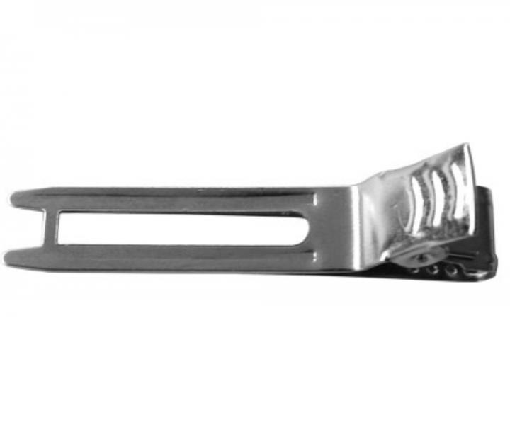 Podwjna spinka fryzjerska klamra do wosw Duko CL-06 - 47 mm - stal nierdzewna - 1 szt.