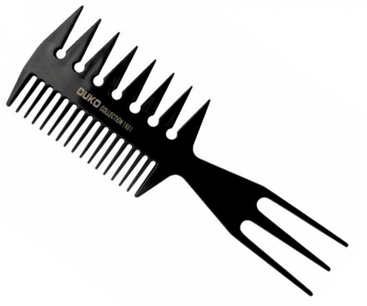 Grzebie� do w�os�w Duko Collection 1601 - 3-stronny - czarny