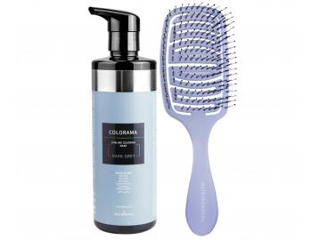 Semi-permanentna maska koloryzujca do wosw Klral System Colorama Dark Grey - 500 ml - ciemnoszara + szczotka gratis