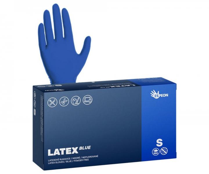 Rkawiczki lateksowe Espeon Latex Blue - 100 szt - niebieskie - S