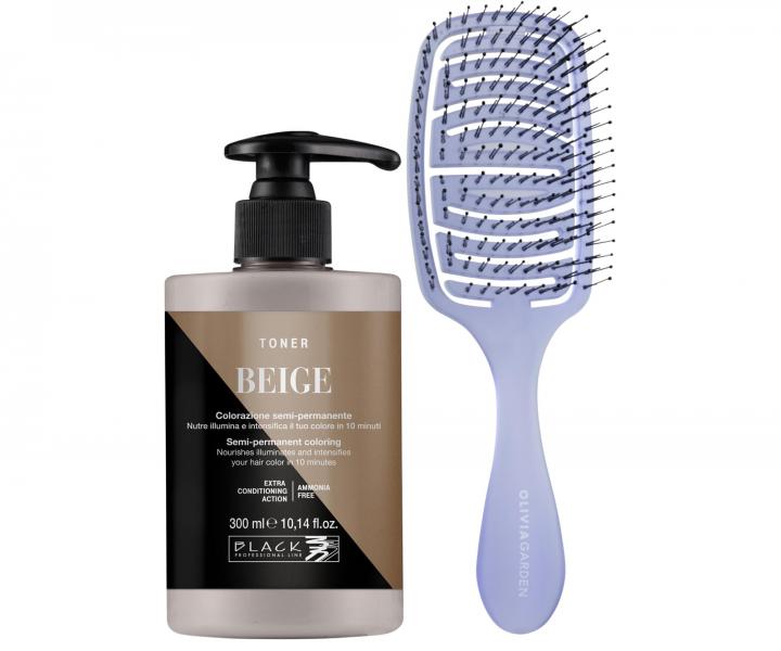 Toner pielgnacyjny podkrelajcy kolor Black Professional Toner Beige - beowy - 300 ml + szczotka gratis