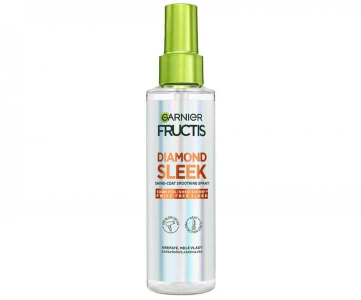 Termoochronne serum wyg�adzaj�ce w sprayu nadaj�ce w�osom l�ni�cy po�ysk Garnier Fructis Diamond Sleek Spray - 150 ml