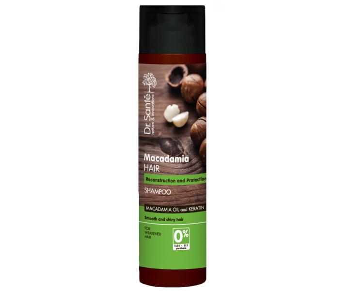 Szampon odbudowujcy do wosw zniszczonych Dr. Sant Macadamia - 250 ml