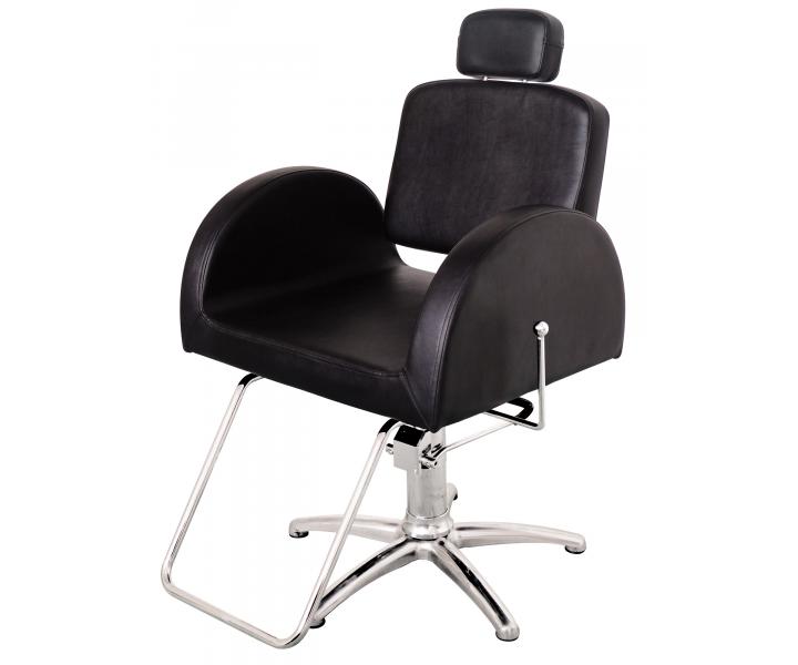 Fotel fryzjerski Original Best Buy Rhne - czarny - II. jako - rysy na metalowej czci oparcia