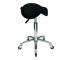 Taboret na k�kach Hairway Profi - czarny - II. jako�� - porysowana podstawa, ma�e dziurki na t�oku