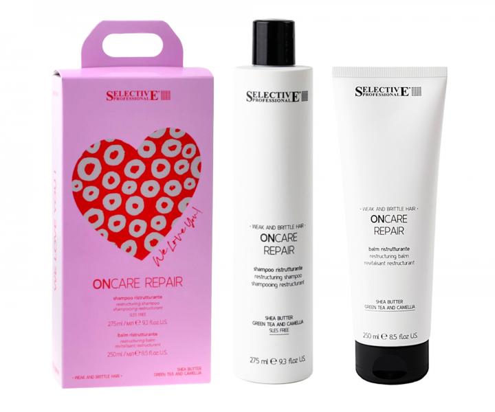 Zestaw upominkowy do w�os�w zniszczonych i �amliwych Selective Professional OnCare Repair