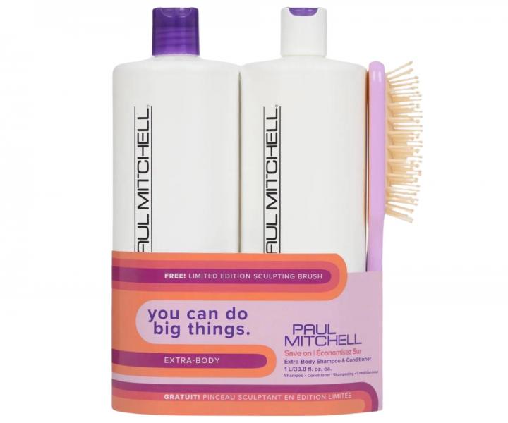 Zestaw zwi�kszaj�cy obj�to�� w�os�w Paul Mitchell Extra Body Save On + szczotka gratis