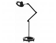 LED lampa z lup� na statywie oraz z uchwytem do blatu Weelko Mega+ Black - 5 dioptrii