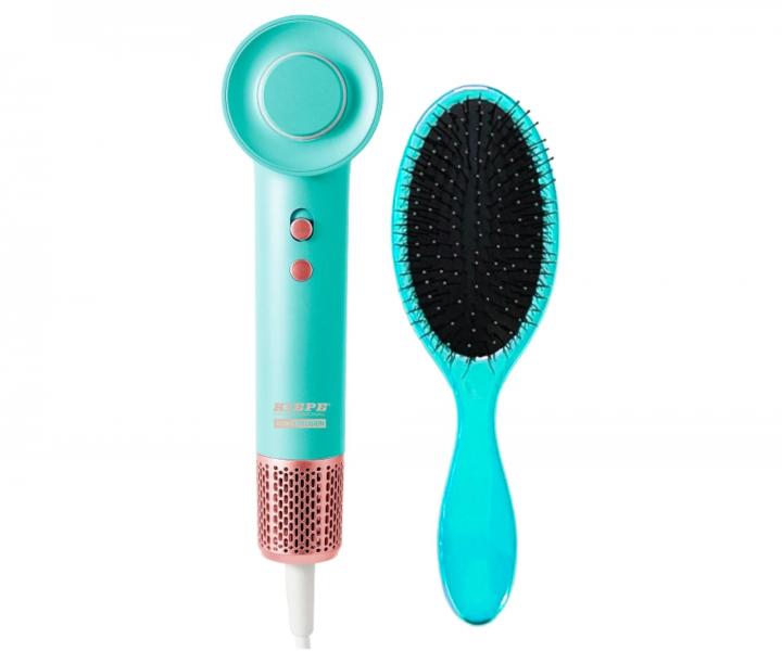 Suszarka do w�os�w Kiepe Professional Home Precision BLDC - 1100 W - turkusowa + szczotka Kiepe gratis