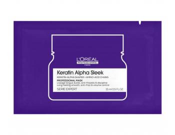 Maska wyg�adzaj�ca do w�os�w pusz�cych si� Lor�al Professionnel Serie Expert Keratin Alpha Sleek - 15 ml (bonus)
