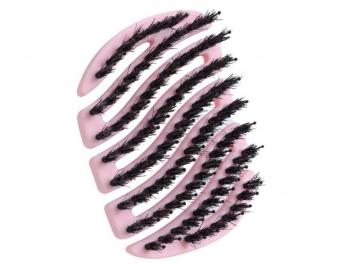 Szczotka do w�os�w z w�osiem dzika i nylonowym Sister Young Mila Pocket Hair Brush - jasnor�owa