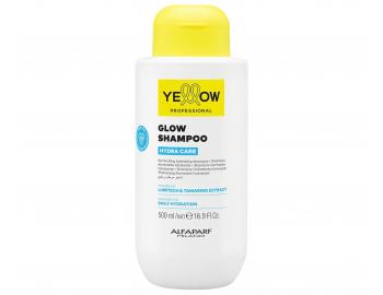 Roz�wietlaj�cy szampon nawil�aj�cy do w�os�w bez po�ysku Yellow Professional Hydra Care Glow Shampoo - 500 ml