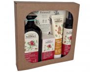 Zestaw upominkowy do wosw suchych i zniszczonych z granatem i olejem arganowym Green Pharmacy