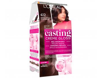 Farba do wosw bez amoniaku Loral Casting Crme Gloss - 412 mrone kakao