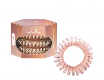 Gumka do wosw spiralka Invisibobble Original Premium Bronze Me Pretty - brzowa - 3 szt