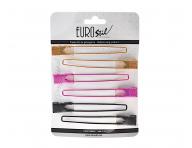 Metalowy klips do wosw Eurostil Professional - 11 cm - mix kolorw - 6 szt
