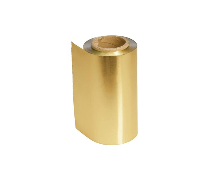 Profesjonalna folia fryzjerska aluminiowa Sibel - 15 mikronw - 100 m - zota