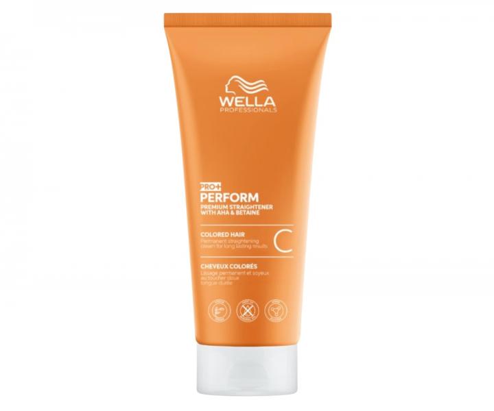 Krem do trwaego prostowania krconych farbowanych wosw Wella Professionals Pro+ Perform C - 200 ml