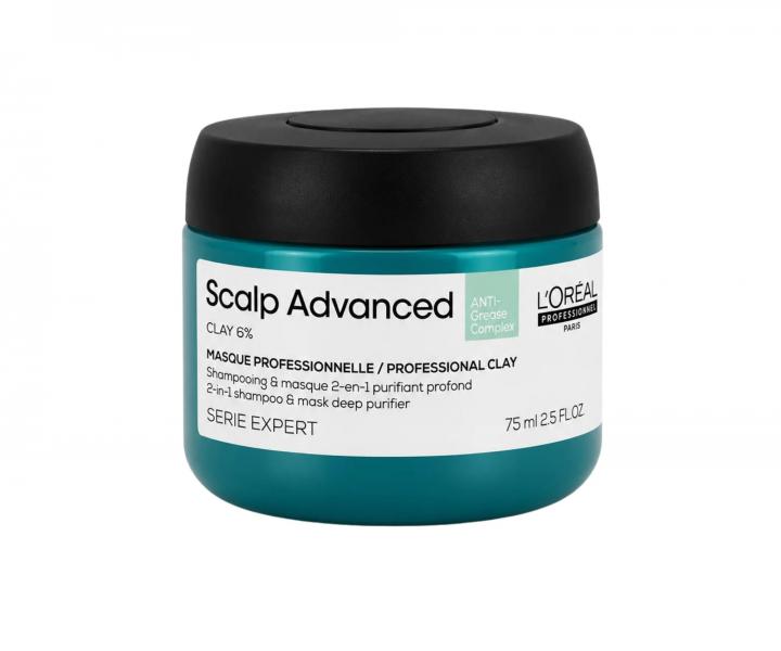 Zestaw koj�cy do przet�uszczaj�cej si� sk�ry g�owy Lor�al Professionnel Scalp Advanced + szampon i maska 2w1 75 ml gratis