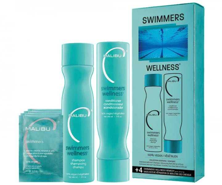 Zestaw do w�os�w obci��onych sol� i chlorem Malibu C Swimmers Wellness