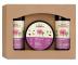 Seria do piel�gnacji cia�a Green Pharmacy Body Care z r� damasce�sk� i mas�em shea - zestaw upominkowy - �el pod prysznic + peeling cukrowy + balsam do cia�a